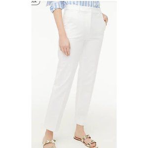J.Crew $98 Kallie Straight Leg Pant White Size 14 BO899